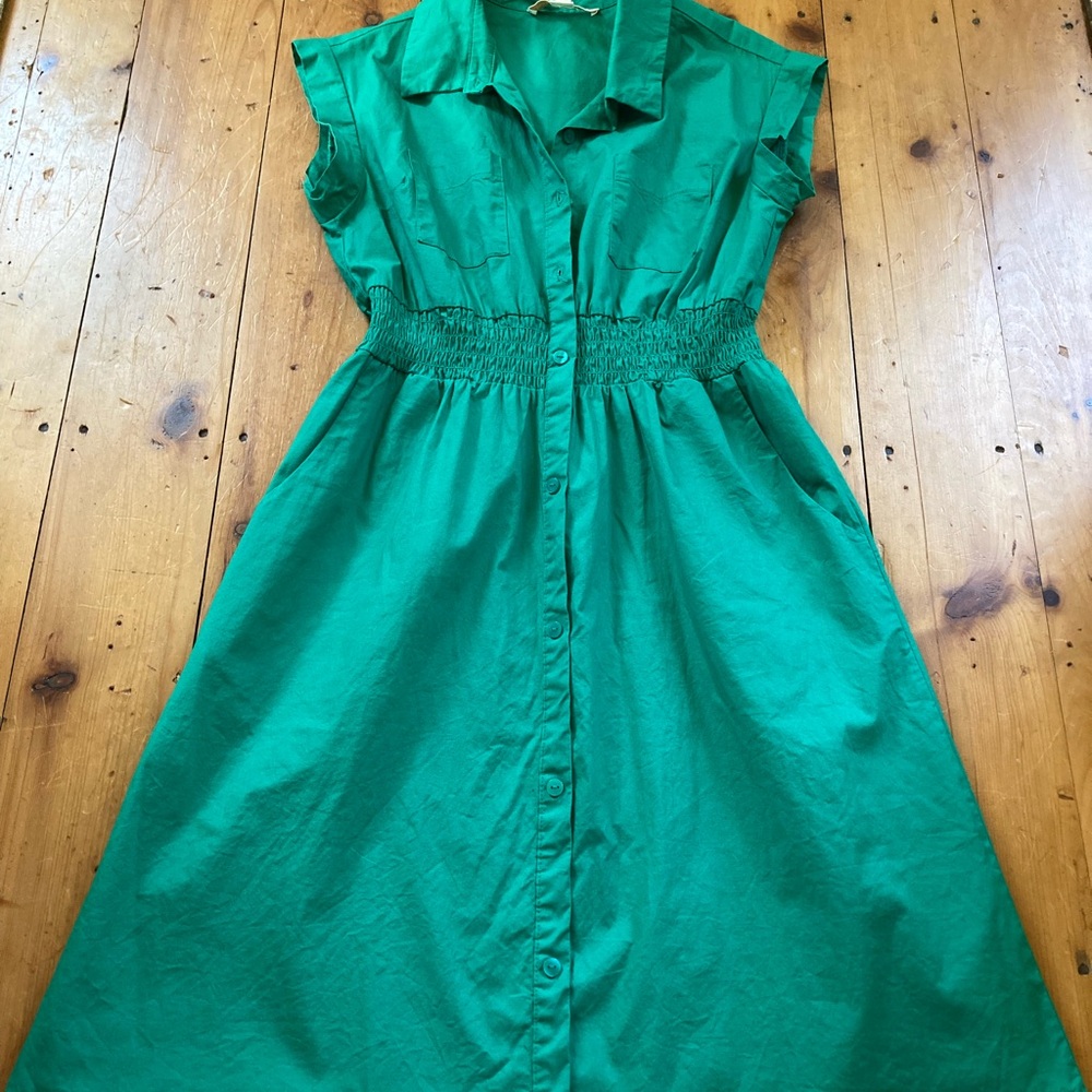 Monteau Vibrant Green Blouse